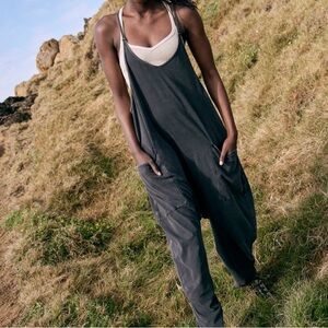 FP Movement Hot Shot Onesie in Washed Black, Size Medium